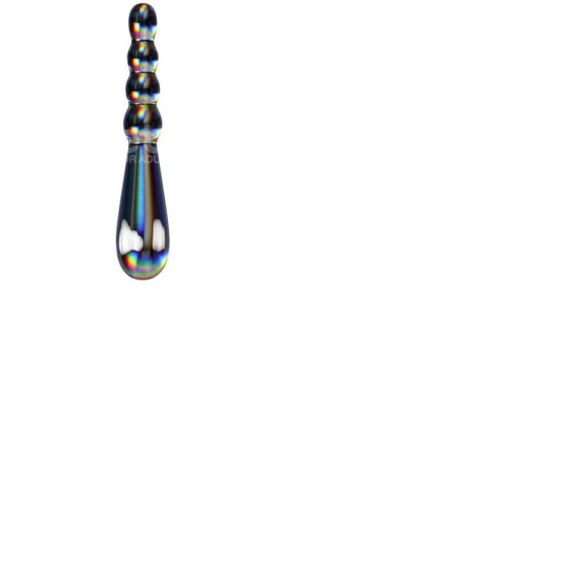 Lovetoy Twilight Gleam Glass Dildo-Rising Ripples Cam Dildo 