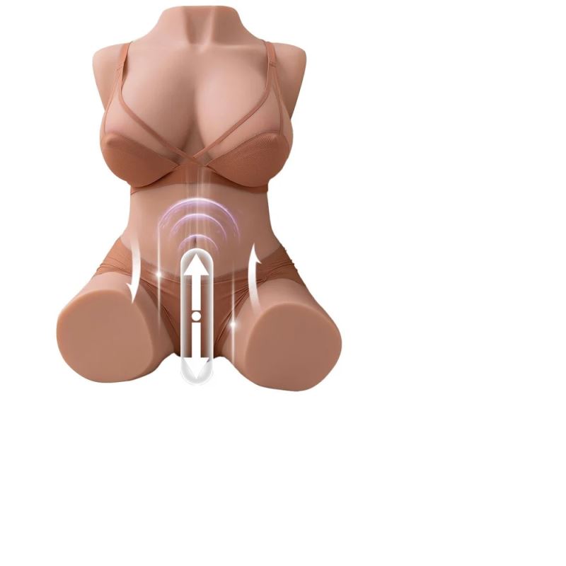 Shequ Dania Doll İtme Fonksiyon İskelet Yarım Vücut Masturbator