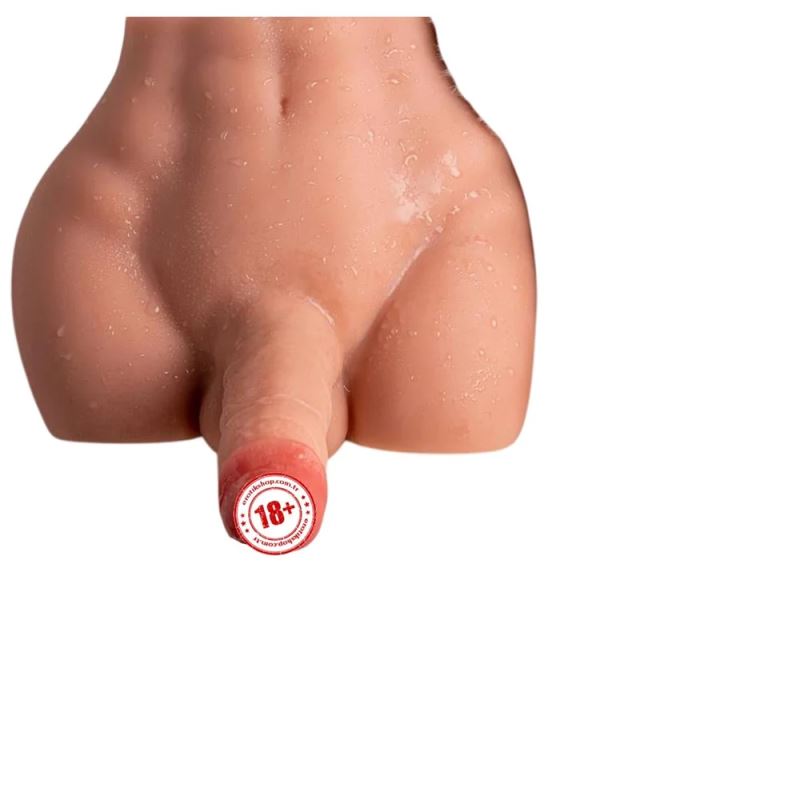 Shequ Peel Hareketli Realistik Errkek Yarım Vücut Masturbator