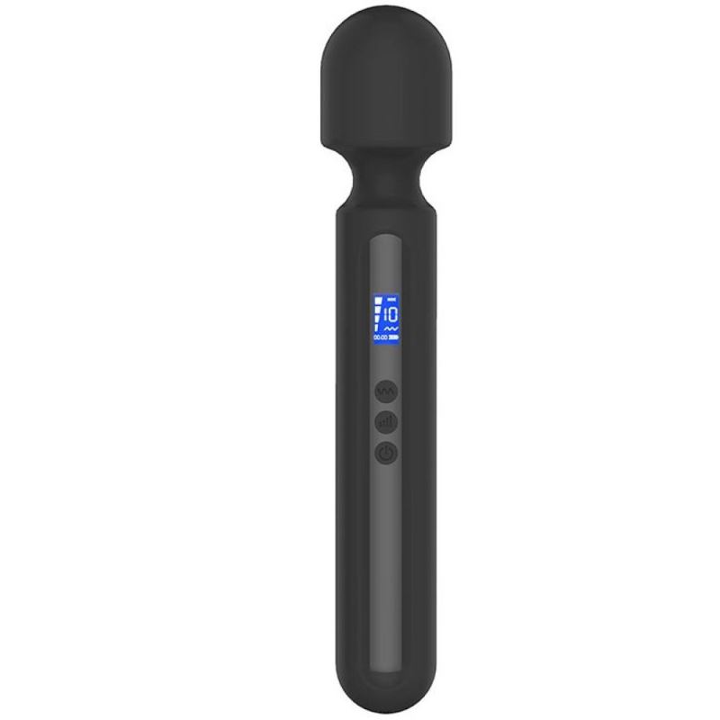 Shumix Oem Black Ultra Güçlü Slike Silikon Masaj Wand Vibratör