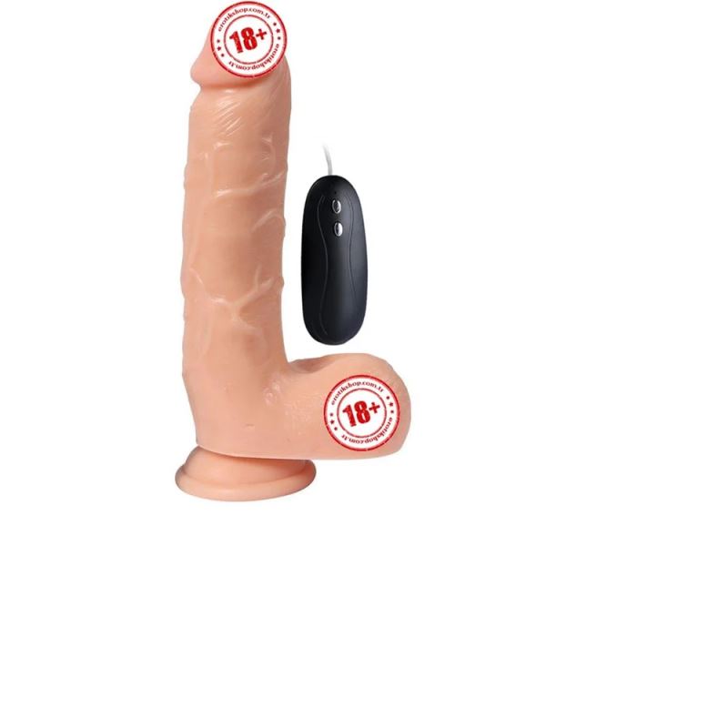 Xise Adam Ruber Vibrating Dildo 21 cm Titreşimli Realistik Penis 