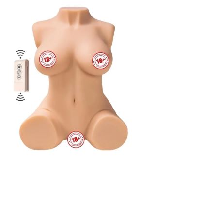 Shequ Britney Emişli ve Titreşimli Yarım Vücut Masturbator