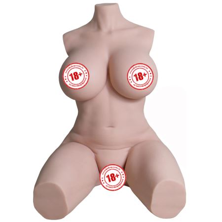 Shequ Erica Doll İtme Fonkiyon İskelet Yarım Vücut Masturbator SQ-MAT20013